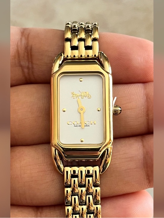 Coach Accessories - Coach Women's Cadie Quartz Gold-Tone Stainless Steel Watch